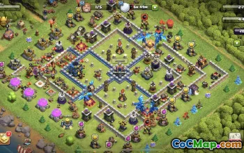 town hall 12, trophy/war base layout #39506