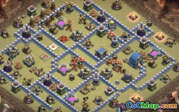 town hall 12, trophy/war base layout #39837