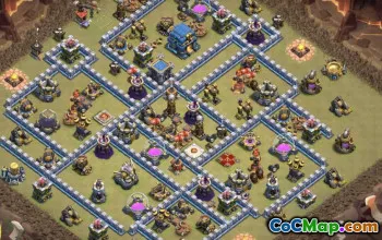 town hall 12, trophy/war base layout #39852