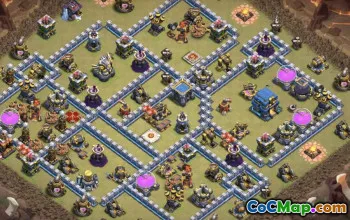town hall 12, trophy/war base layout #40113