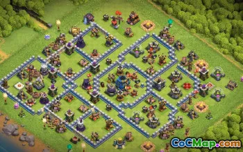 town hall 12, trophy/war base layout #40167