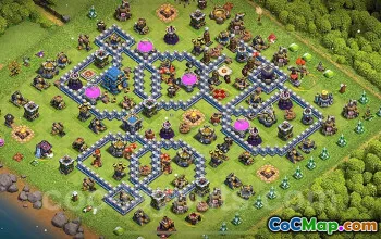 town hall 12, trophy/war base layout #40362