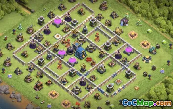 town hall 12, trophy/war base layout #41193