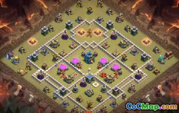 town hall 12, trophy/war base layout #41803