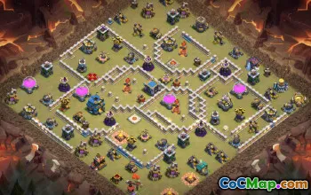 town hall 12, trophy/war base layout #41804