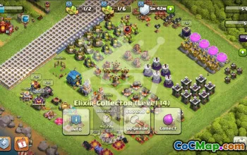 town hall 12, trophy/war base layout #44841