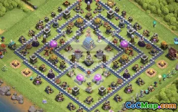 town hall 12, trophy/war base layout #45044