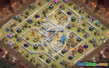 town hall 12, trophy/war base layout #46151