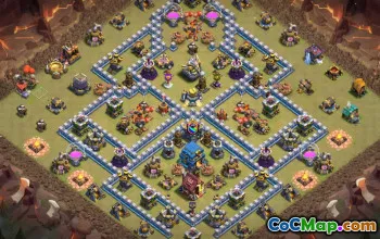 Top Town Hall 12 Base Layouts with Copy Link #48564