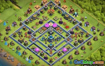 Th13 COC Base Layouts: Farming, Trofee & Home Village Maps #12985