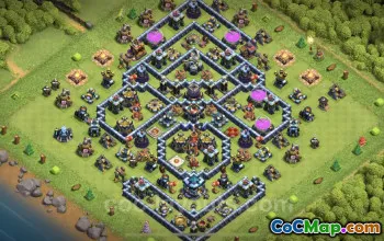 TH13 Farming Base - Anti 3 Stars & Resources | Clash of Clans #25709