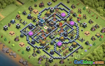 TH13 Farming Base: Anti 3 Stars & Resources | Clash of Clans #25788