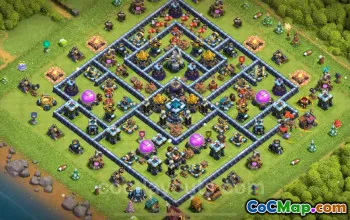 TH13 Farming Base - Anti Everything Layout for COC 2025 #26255