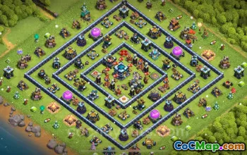 TH13 Farming Base Copy - Anti 2 Stars | Clash of Clans #20997