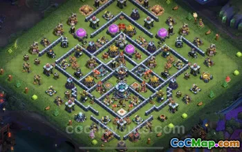 TH13 Farming Base Copy - Anti 3 Stars Layout for COC #21259