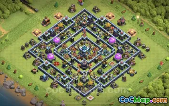 TH13 Farming Base Design: Hybrid Layout for Legend League #25815