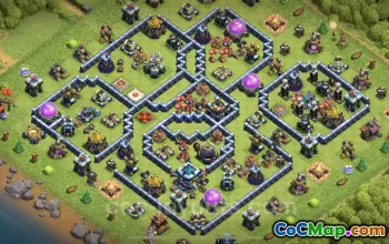 TH13 Farming Base Layout - Anti Everything | Clash of Clans #25793