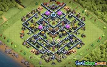 TH13 Farming Base Layout - Anti Everything Hybrid Design #25812