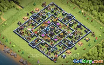 TH13 Farming Base Link - Clash of Clans Hybrid Design #25821