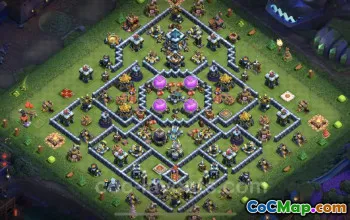 TH13 Farming Base Link - Hybrid Design for Clash of Clans #25752
