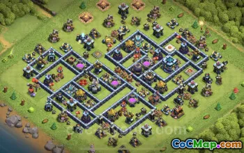 TH13 Farming Base Link - Hybrid Layout for Clash of Clans #25818