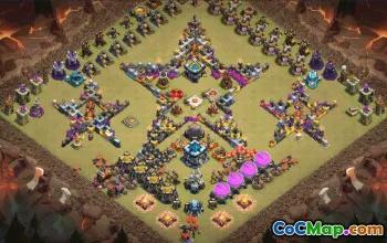 town hall 13, funny/progress base layout #34557