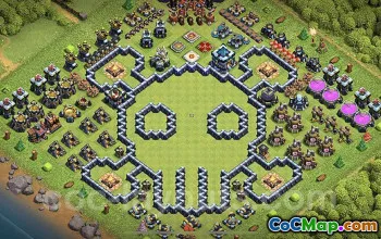 town hall 13, funny/progress base layout #40289
