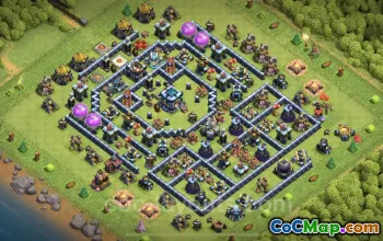 TH13 Trophy Base Copy: Anti-Air for Clash of Clans #25969