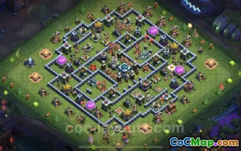 TH13 Trophy Base: Legend League Hybrid - Clash of Clans #21095