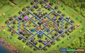 Town Hall 13 Copy Base Layout CoC #34034