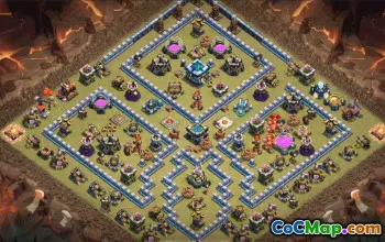 Top Town Hall 13 Base Layouts for Clash of Clans #34634