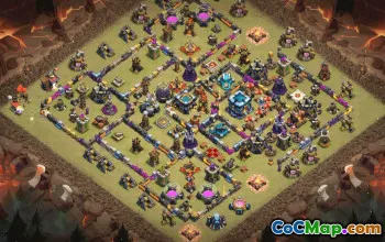 Town Hall 13 Base Layout Copy #34112