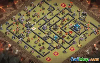 Copy Town Hall 13 Base Layout #34150