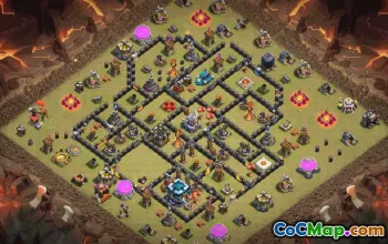 Copy CoC TH13 Base Layout #34332