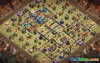 CoC Town Hall 13 Base Layout Copy #34400