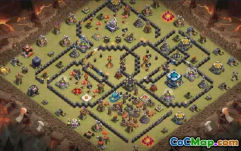 Copy CoC TH13 Base Layout #34420