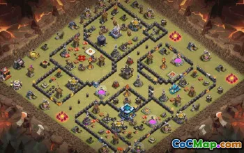 Town Hall 13 Base Layouts with Copy Link #34425