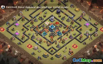 Top Town Hall 13 Base Layouts with Copy Link #34646