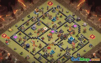 Top Copy Base Layouts for Town Hall 13 #35327