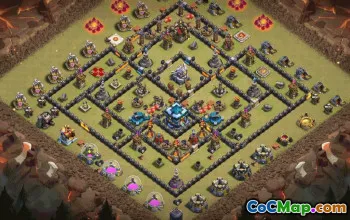 Top Town Hall 13 Base Layouts for CoC #35339