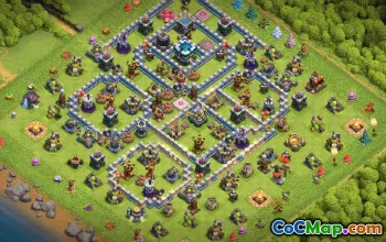 Top Town Hall 13 Base Layouts with Copy Link #35478