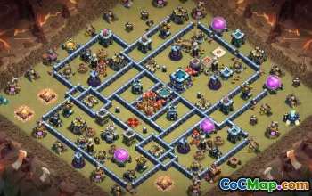 Top Town Hall 13 Base Layouts with Copy Link #37530