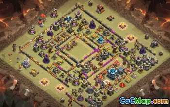 Top Town Hall 13 Base Layouts with Copy Link #37549