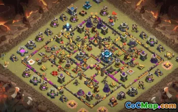 Top Town Hall 13 Base Layouts with Copy Link #37559