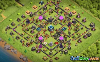 town hall 13, trophy/war base layout #37767