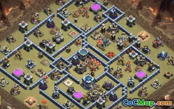 town hall 13, trophy/war base layout #37820