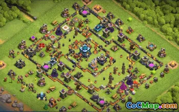 town hall 13, trophy/war base layout #37939