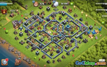 town hall 13, trophy/war base layout #38145