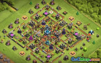 town hall 13, trophy/war base layout #38190