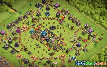 town hall 13, trophy/war base layout #38261